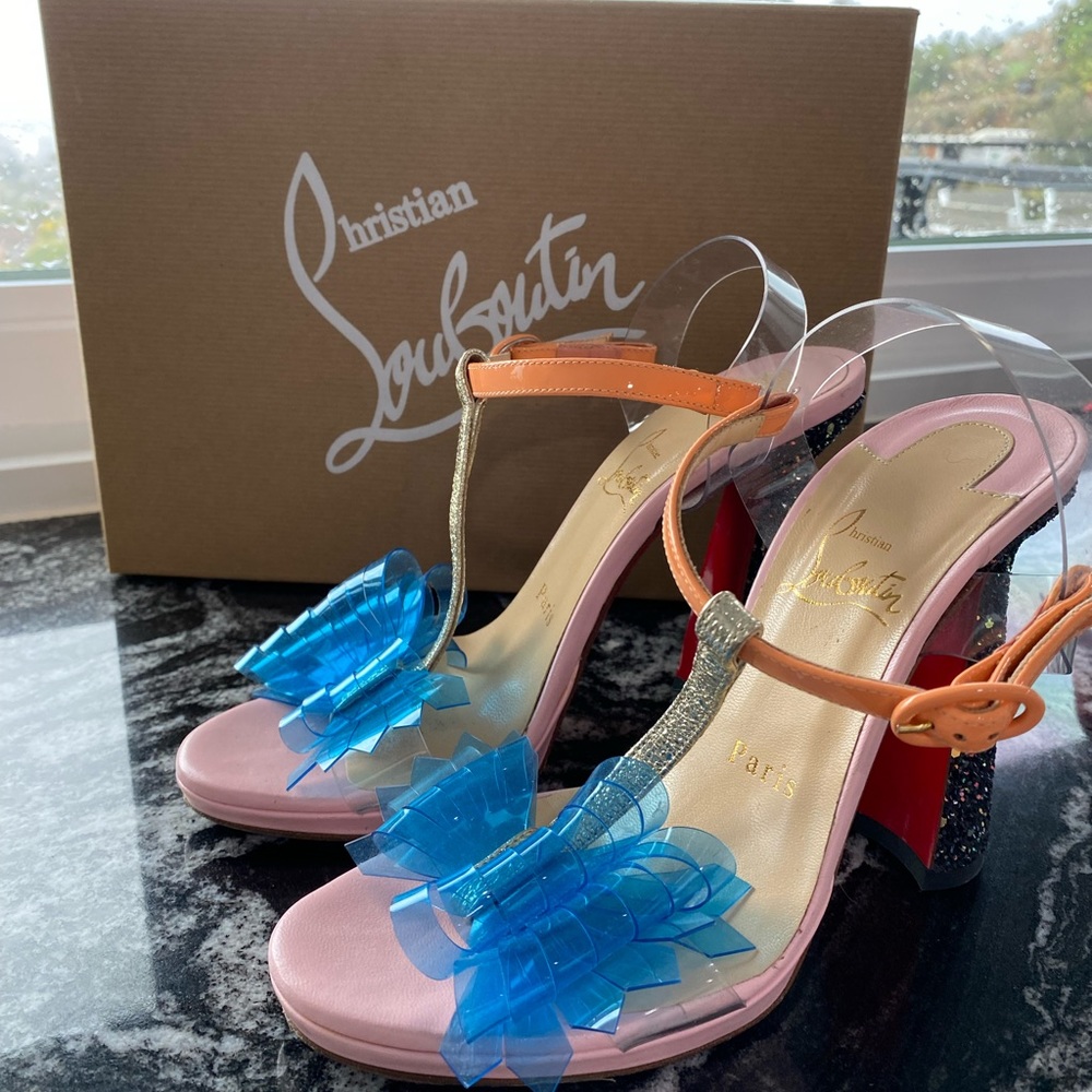 Christian Louboutin sparkle heels